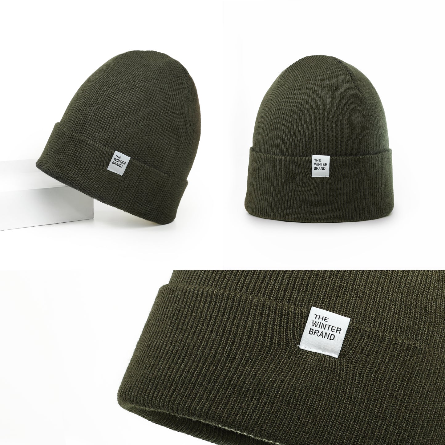 Frost Neutral Olive Beanie