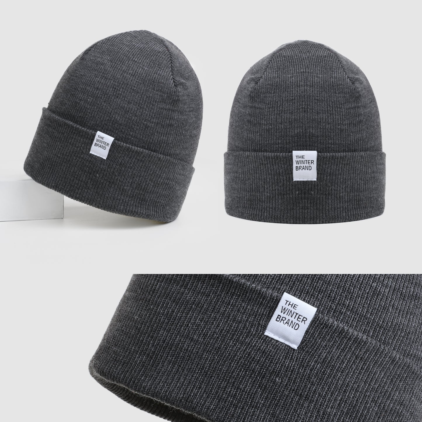 Frost Neutral Charcoal Beanie