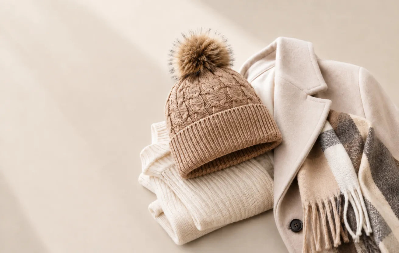 How to Style a Pom Pom Beanie with Winter Outfits?