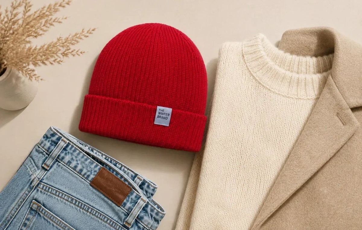How to Wear a Red Beanie Without Overdoing Your Outfit