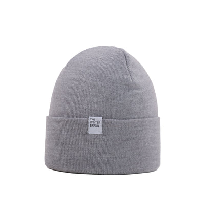 Frost Neutral Gray Beanie