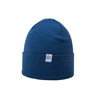 Frost Neutral Denim Blue Beanie