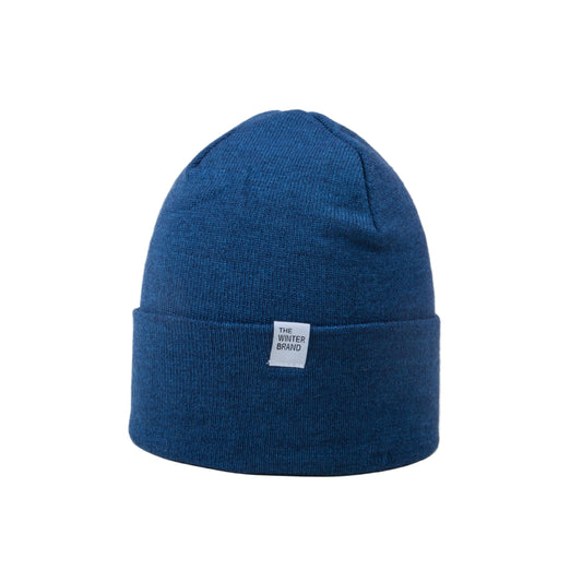Frost Neutral Denim Blue Beanie
