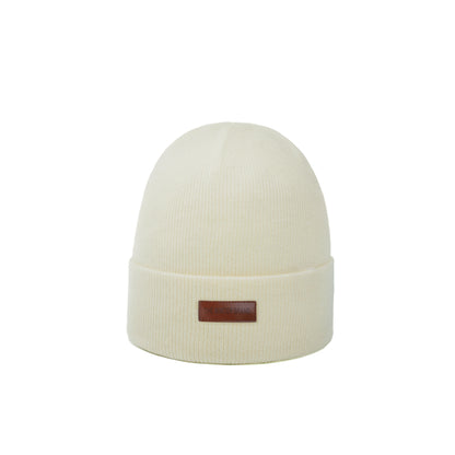 Frost Neutral Off White Beanie