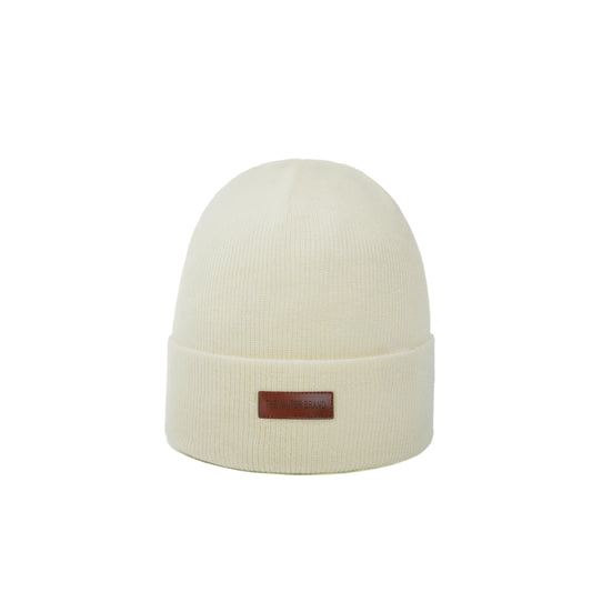 Frost Neutral Off White Beanie