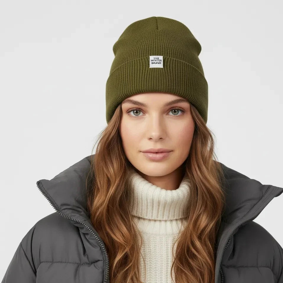 Alba Neutral Fern Beanie for girl