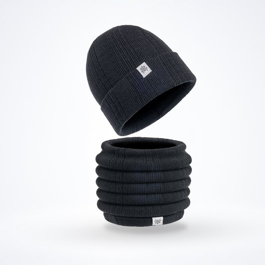 Black Set (Beanie and Neckwarmer)