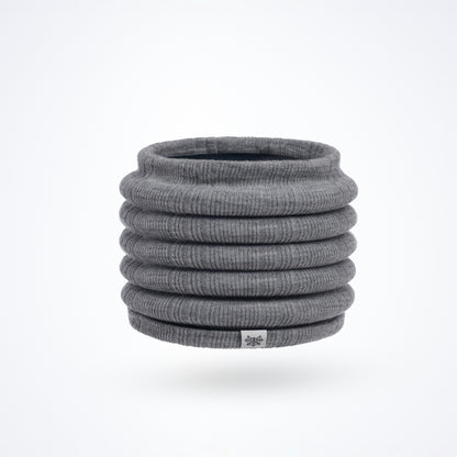 Skater Gray Beanie and Neck Warmer Set