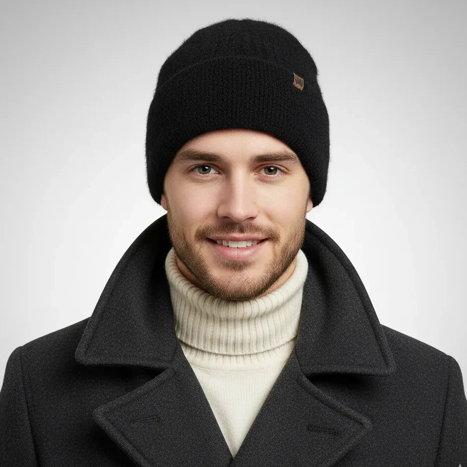 Fluff_Angora_Wool_Black_Beanie_for_boy