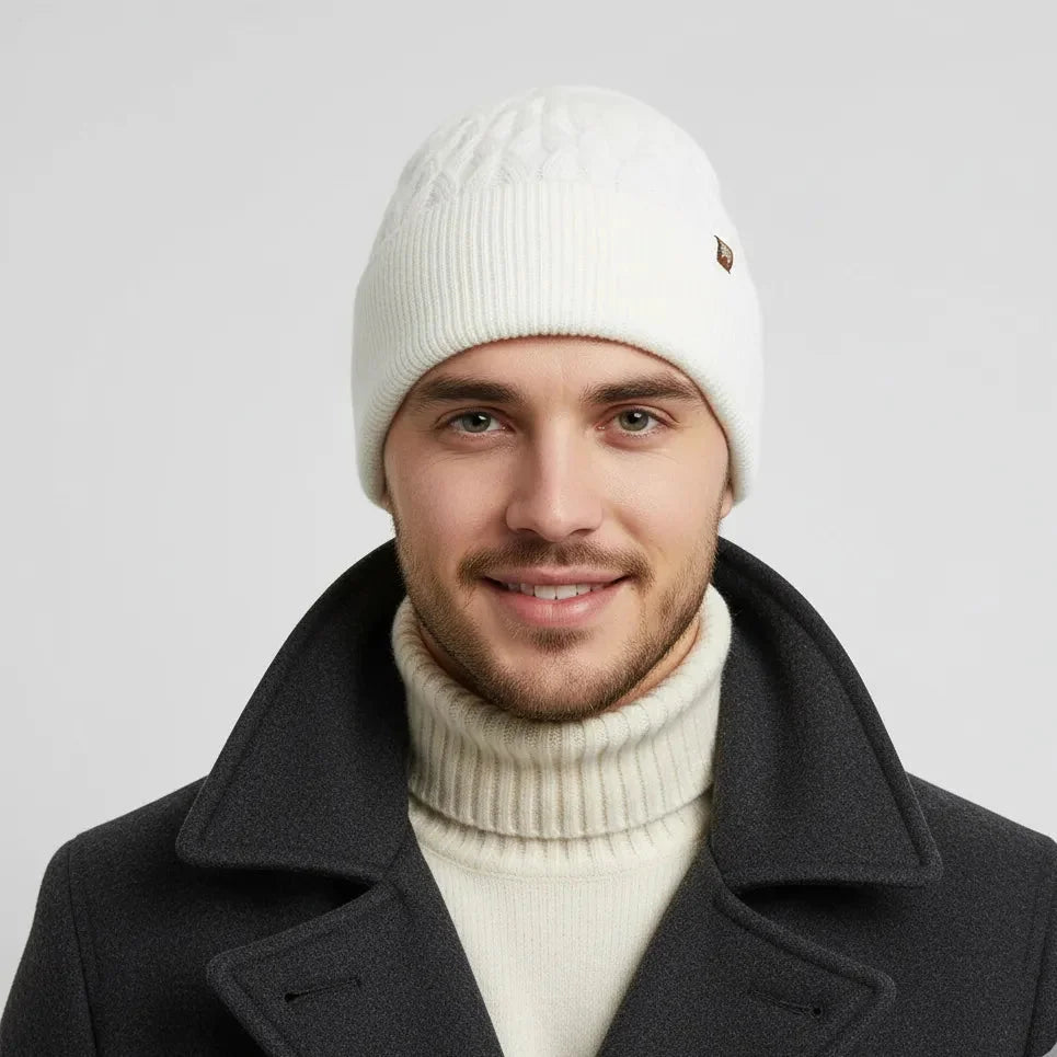Fluff_Angora_Wool_White_Beanie_for_man