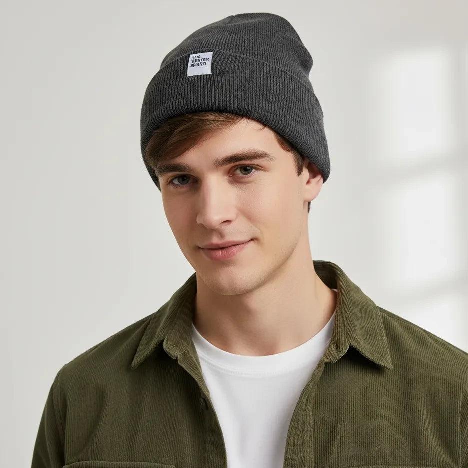 Frost Neutral Charcoal Beanie