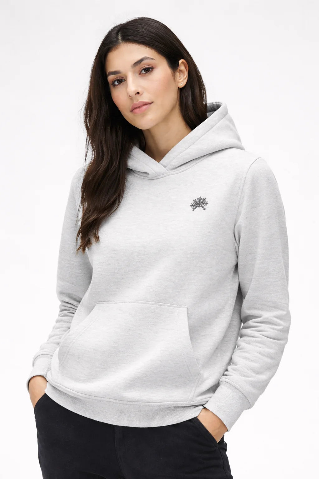 Light Organic Hoodie in Gray