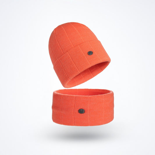 Orange Set (Beanie and Headband)