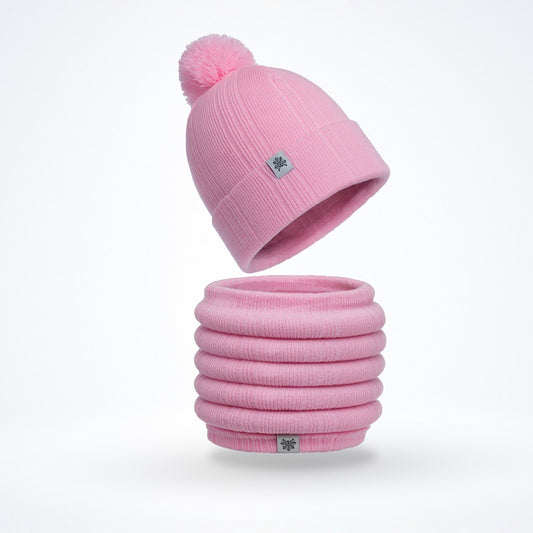 Pink Set (Beanie and Neckwarmer)