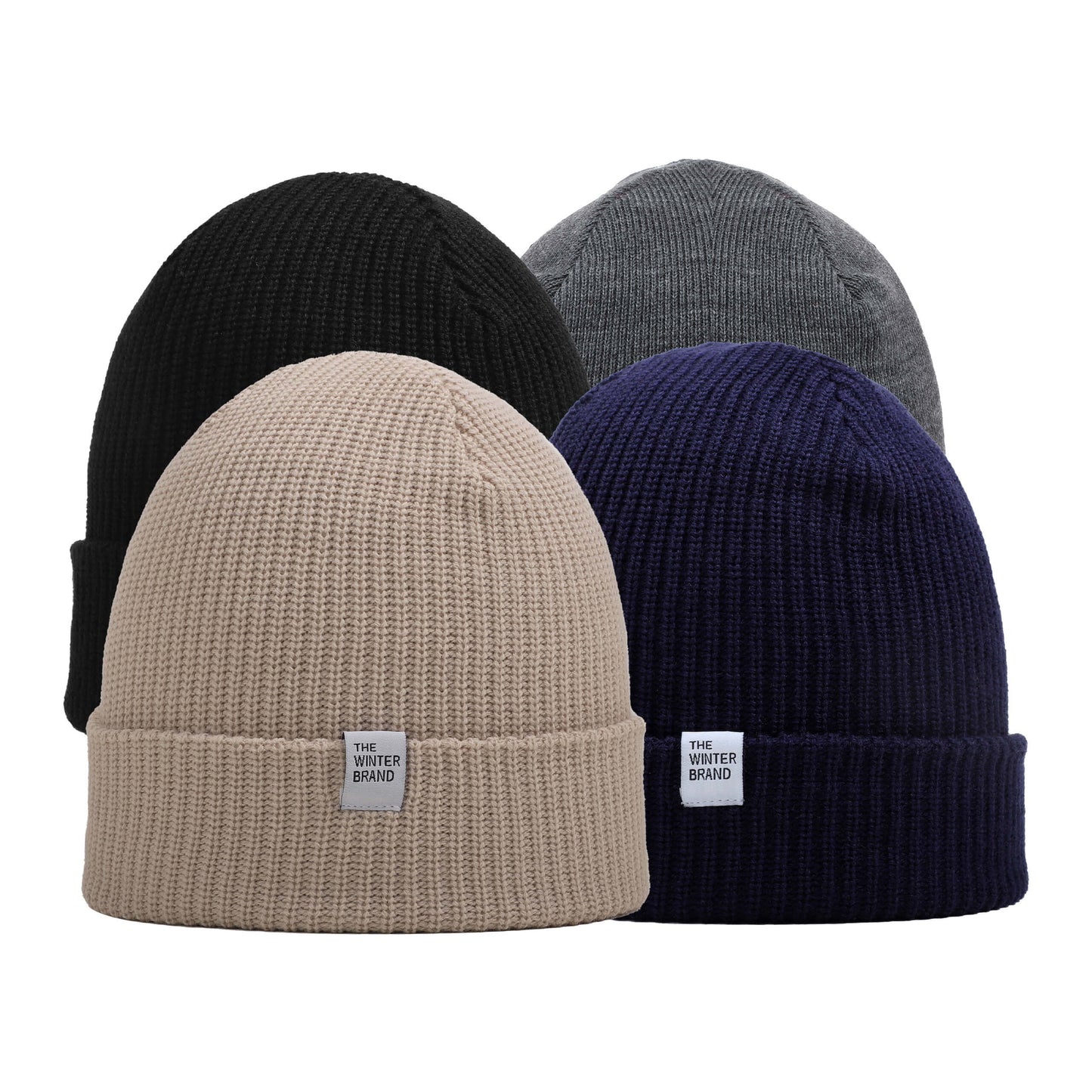 Neutral 4 Beanie Bundle | Black, Gray, Navy