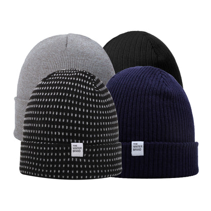 Neutral 4 Beanie Bundle | Black, Gray, Navy