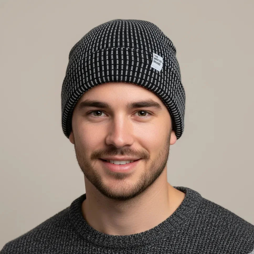 Yule_Dotted_Neutral_Black_Beanie_for_boy